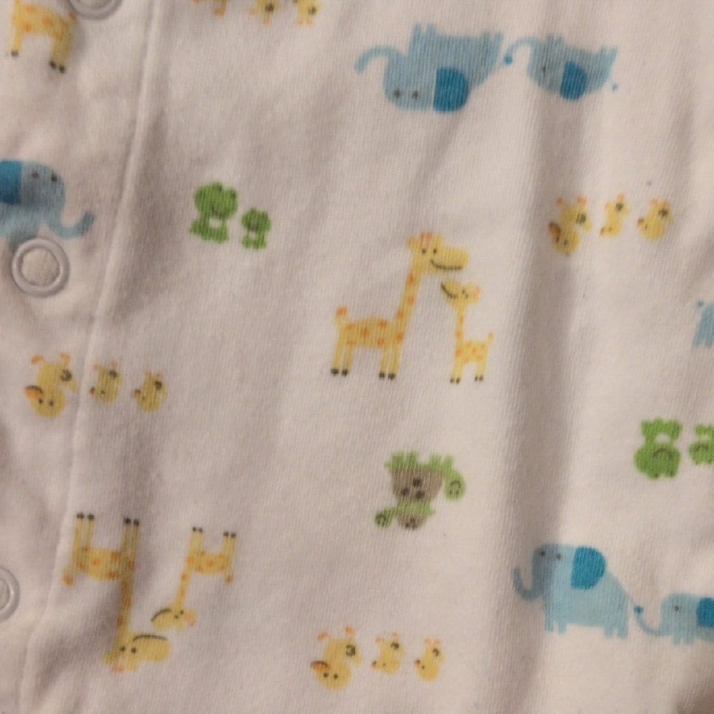 2 Cute Kids Footies - Purple and Yellow Animal Prints - Picture 10 of 13
